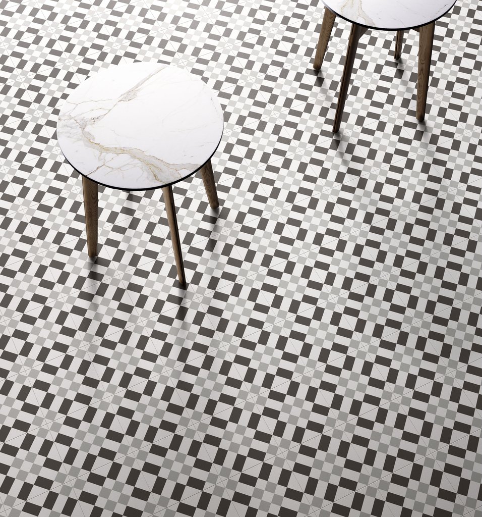 Sant Agostino - Patchwork - Patchwork Black&White 02 20x20